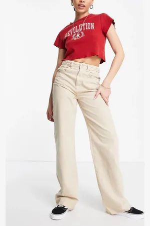 Stradivarius 90s dad jean in sand
