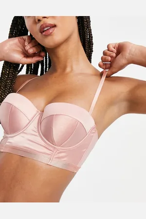New Look Satin balconette bra in