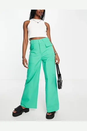 Fashionkilla Wide leg utility cargo trouser co-ord in
