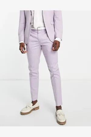 SELECTED Slim suit trousers in lilac - LILAC