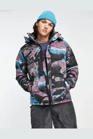 Rip N Dip RIPNDIP ultralight beam puffer jacket in with all over art print
