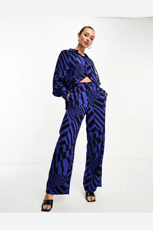 Y.A.S Y.A.S wide leg trouser co-ord in abstract print