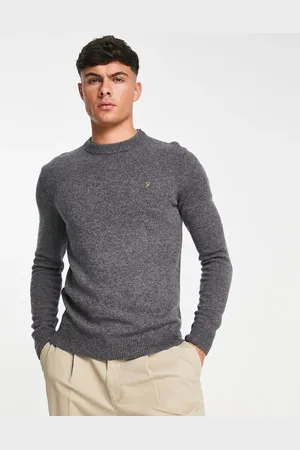 Farah Birchall lambswool jumper in