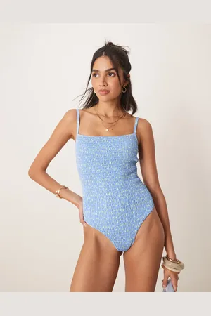Kulani Kinis Lemon bloom low back swimsuit in