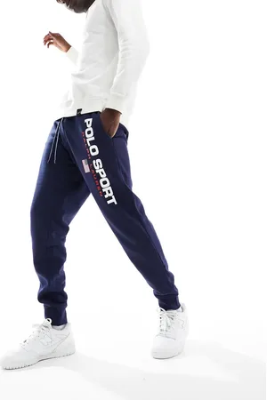 Ralph Lauren Sports capsule flag logo cuffed joggers in