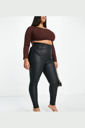New Look New Look Curve coated jegging in