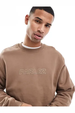 Parlez Oversized logo embroidery crew neck sweatshirt in