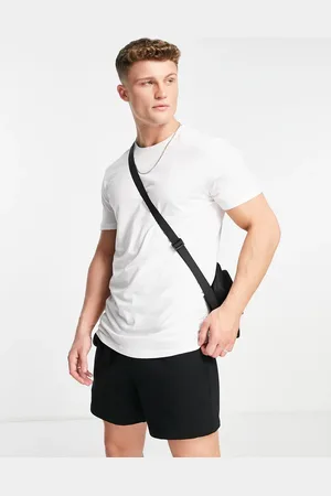Only & Sons Longline curved hem t-shirt in