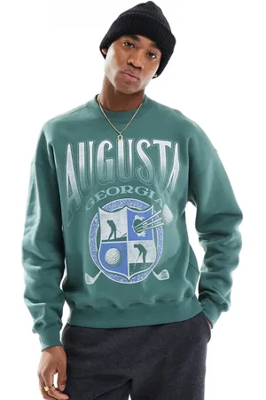 Hollister Cropped sweat top with golf motif in