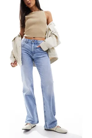 Stradivarius STR straight jean with stretch in light
