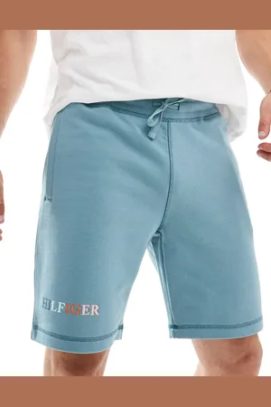 Tommy Hilfiger Multi logo sweat shorts in light
