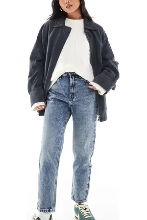 Pull&Bear Petite mom jeans in dark