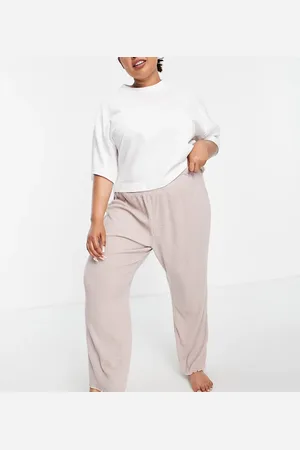 Cotton On Cotton On Curve wide leg pyjama bottom in mushroom