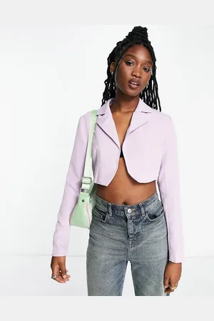 REBELLIOUS FASHION Cropped blazer co-ord in