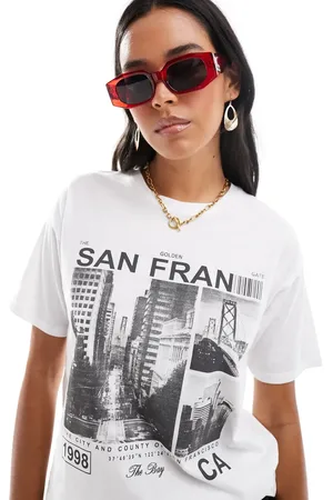Brave Soul San Francisco printed tee in