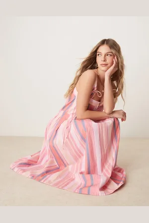 Free People Primevera striped drop waist sun dress in