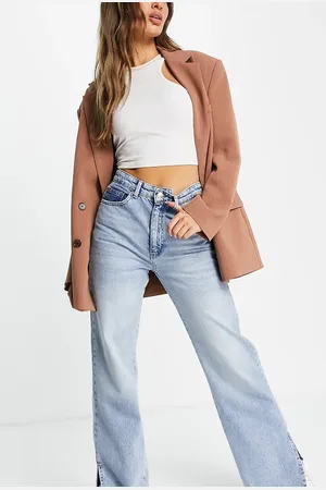 Stradivarius Dad jean with split hem detail in vintage