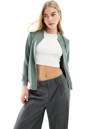 VERO MODA Lightweight zip front bomber jacket in