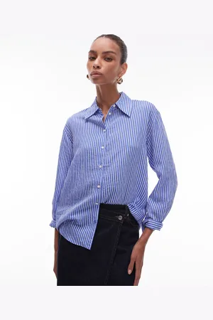 MANGO Stripe shirt in mid