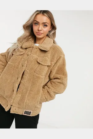 UGG Frankie teddy trucker jacket in camel
