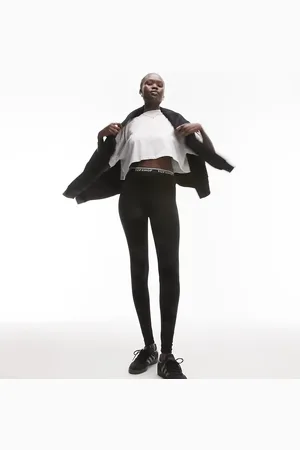Topshop Branded elastic legging in