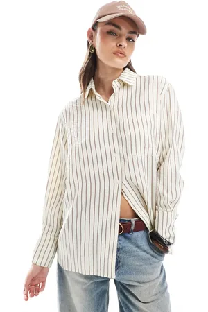 Daisy Street Oversized shirt in stripe