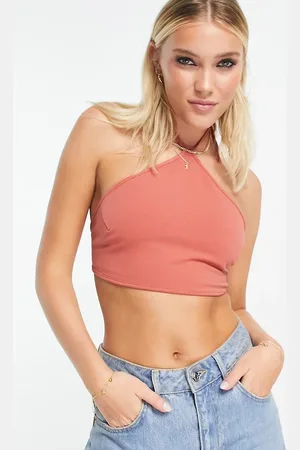 Cotton On Cotton On one shoulder crop top in honey