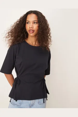 ASOS Oversized t shirt with tie detail in