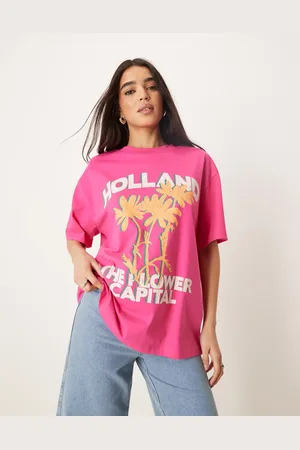 ASOS Oversized t-shirt with holland floral graphic in