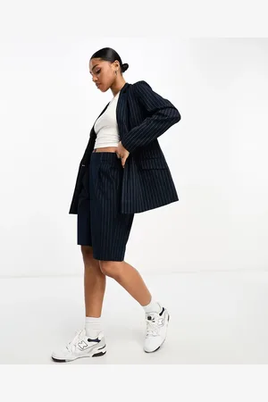 VERO MODA Tailored pinstripe shorts co-ord in