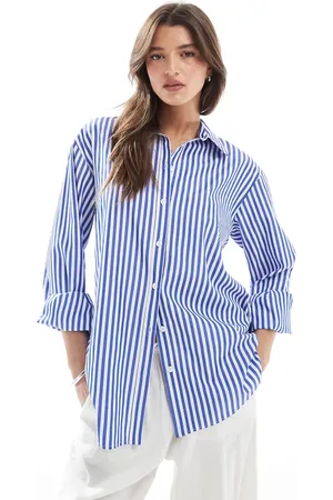 Miss Selfridge Oversized shirt in Navy