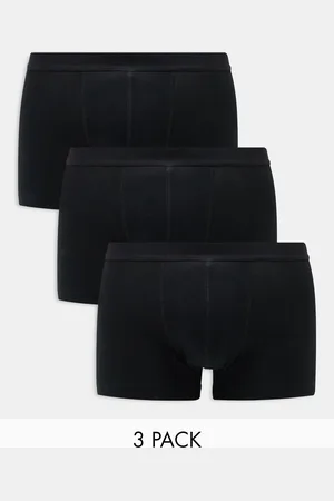 ASOS 3 pack trunks in cotton