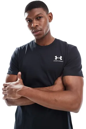 Under Armour Logo embroidered heavyweight short sleeve t-shirt in