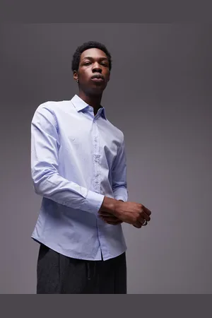 MANGO Regular fit shirt in pale