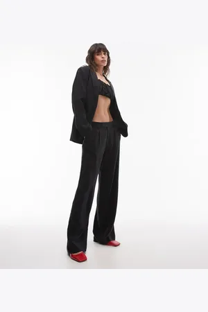 MANGO Cupro slouchy trousers co-ord in