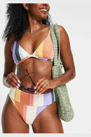 Rip Curl Rip Curl Heat Wave high waist bikini bottom in stripe