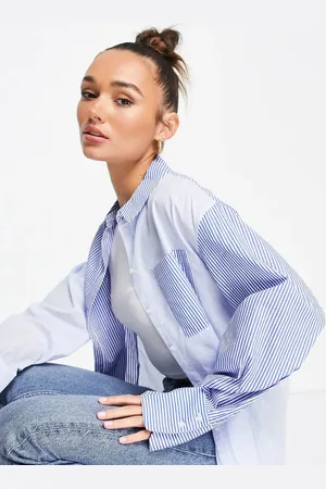 NA-KD Oversized striped shirt in