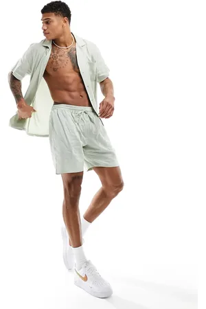 South Beach Southbeach beach linen look short co-ord