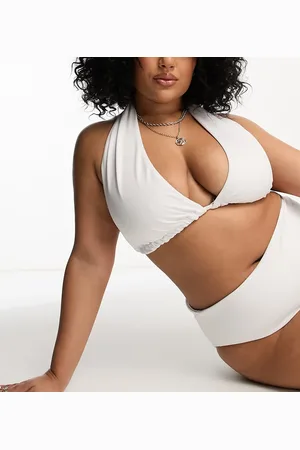 ASOS Curve mix and match high triangle bikini top in