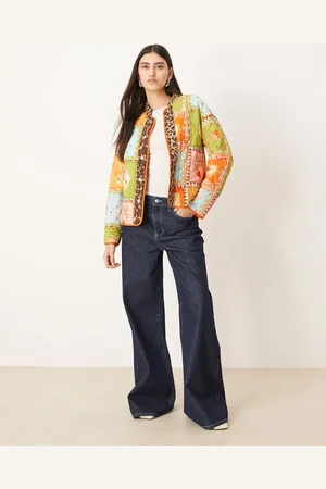 Never Fully Dressed Reversible quilted jacket in patchwork print