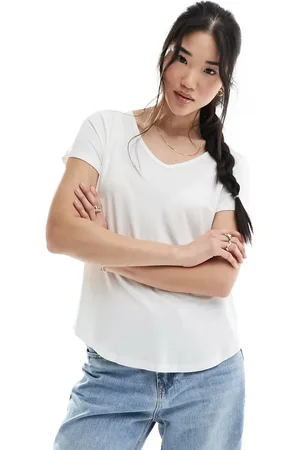Hollister Short sleeve logo v-neck t-shirt in