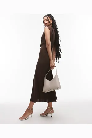 MANGO Cap sleeve woven dress in light