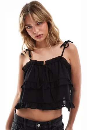 ASOS Chiffon ruffle cami top in
