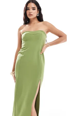 ASOS Sweetheart bandeau midi dress in