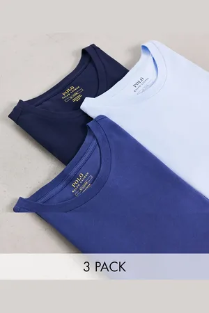 Ralph Lauren Lounge 3 pack t-shirts in blue/