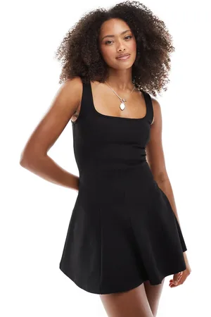 Stradivarius Mini skater dress in