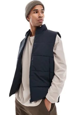 Only & Sons Funnel neck padded gilet in