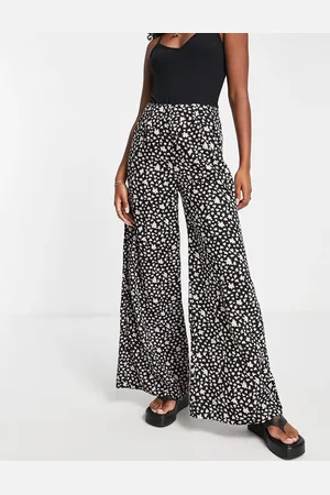 SELECTED Femme floral wide leg trouser in
