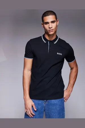 HUGO BOSS Paddy Pro tipped pique polo regular fit in