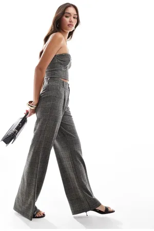 ASOS Co-ord wide leg trousers in check
